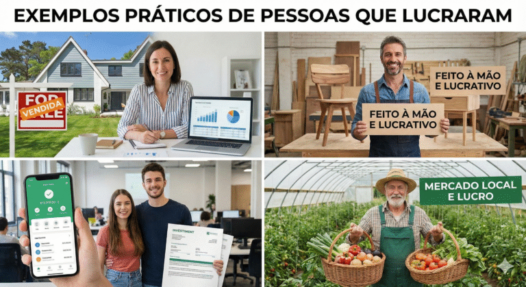 Exemplos Práticos de PEssoas que lucraram