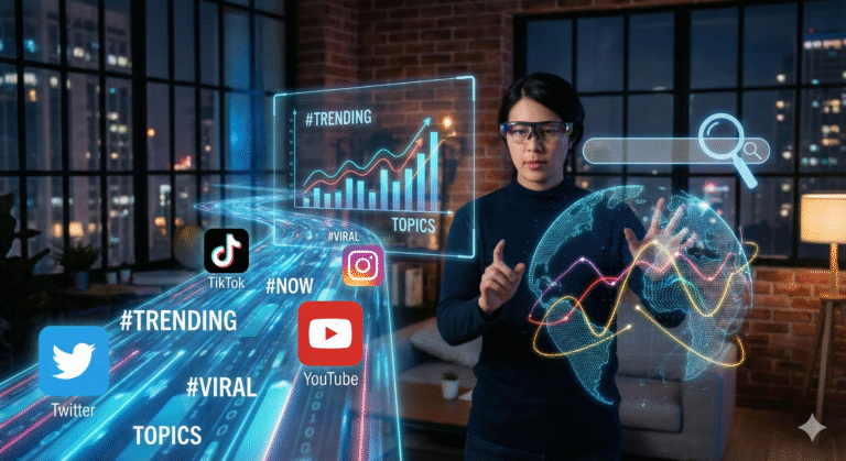 Como ver trends do momento?