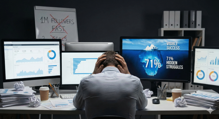 O que ninguém conta sobre marketing digital: verdades que impedem 71% de baterem suas metas