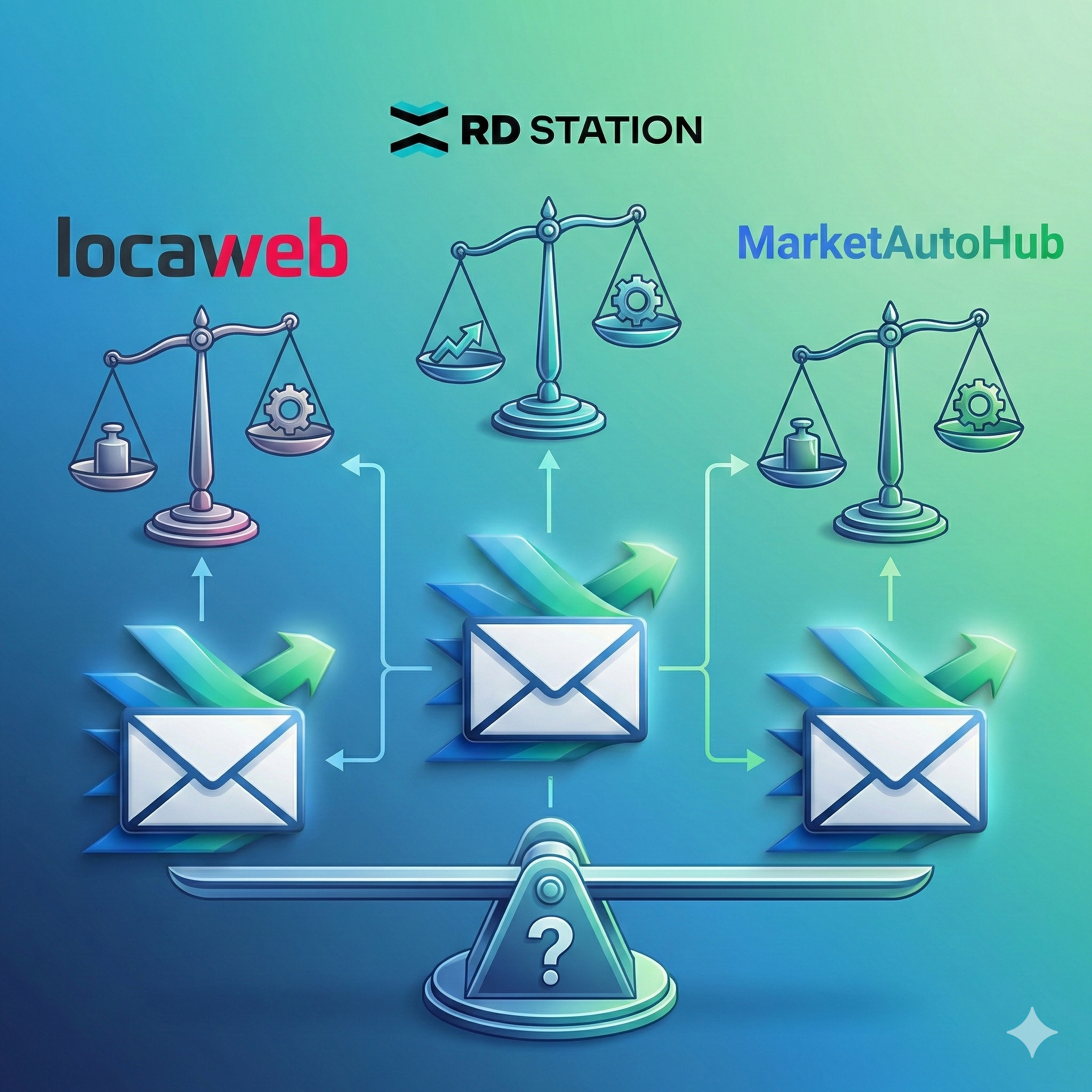 RD Station vs Locaweb vs MarketAutoHub: Qual ferramenta de automação vale mais a pena?